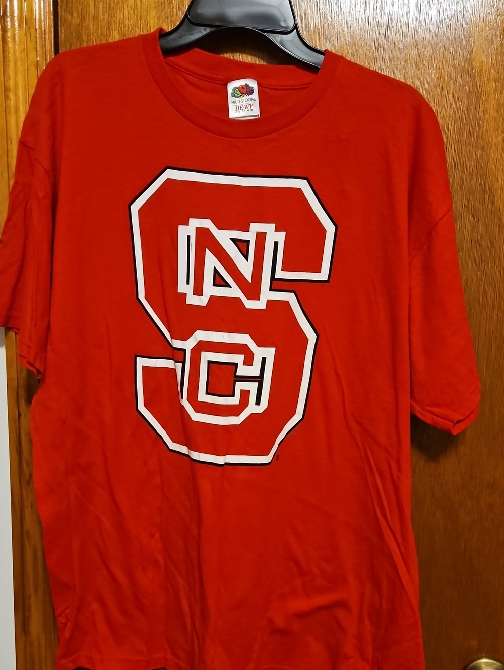 Fruit of the Loom Red Graphic Lettering Tee